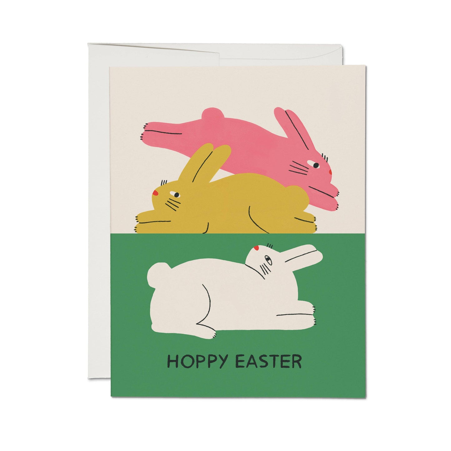 Colorful Bunnies greeting card