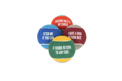P.L.A.Y. Pet Lifestyle and You - Dog Tennis Ball - 4 Pack