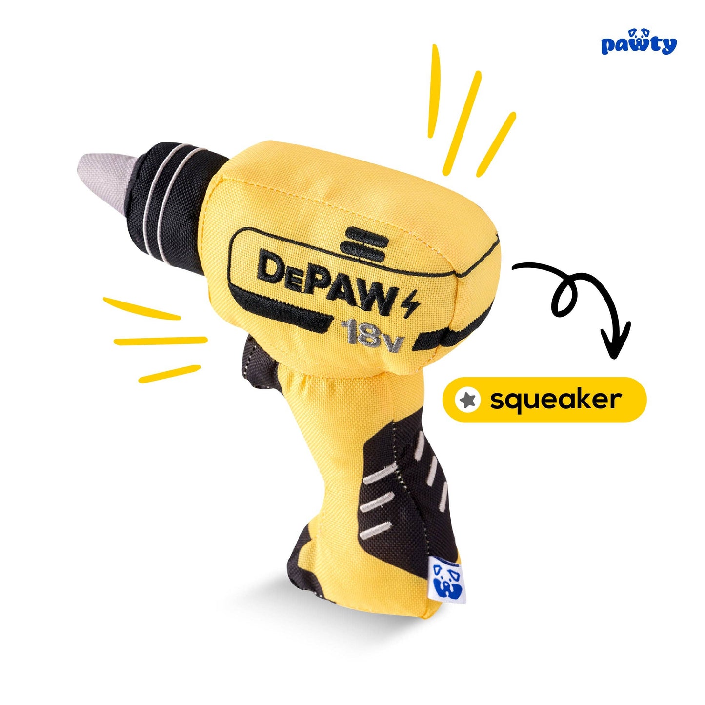PAWTY Dog Toys - Paw-er Drill