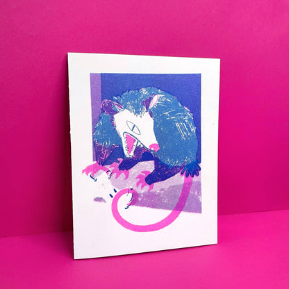 Awesome Possum - Risograph