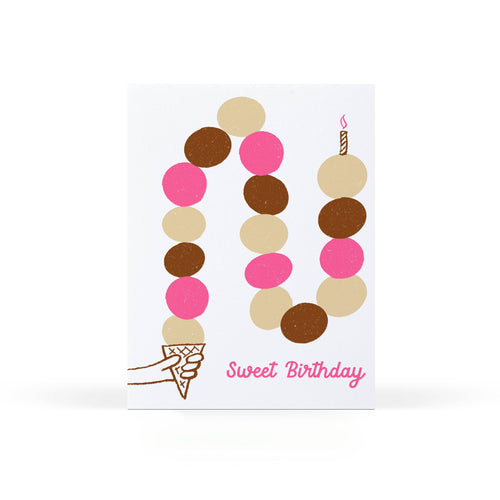 Birthday Cone Greeting Card