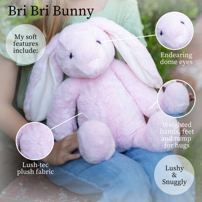 BriBri Pink Bunny - World's Softest Plush 16in