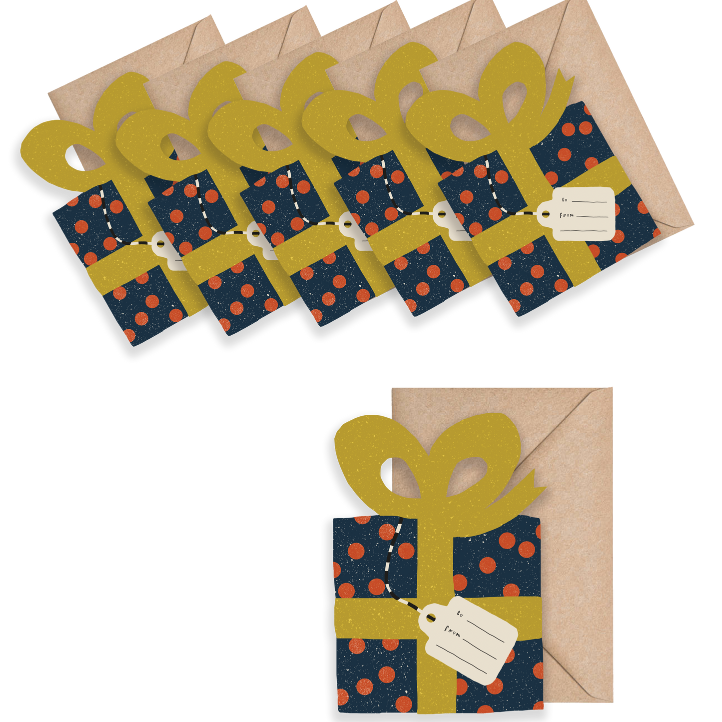 Christmas Gift Mini Cards - box of 6