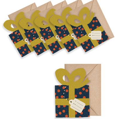 Christmas Gift Mini Cards - box of 6