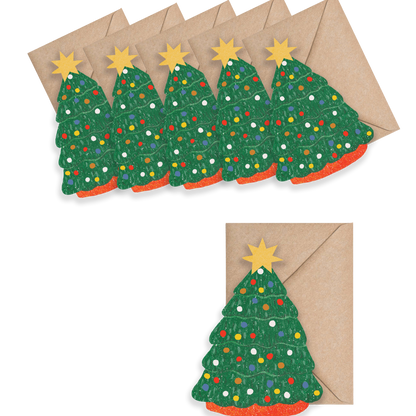 Christmas Tree Mini Cards - box of 6