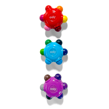 Color Burst: Grip Crayons (Set of 3 with 18 Classic Colors)