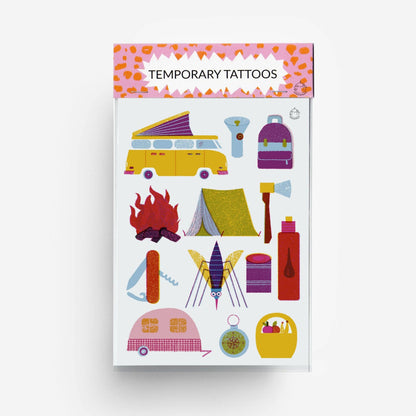 Camping Temporary Tattoos -Barbara Dziadosz