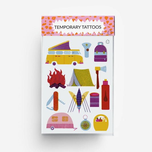 Camping Temporary Tattoos -Barbara Dziadosz
