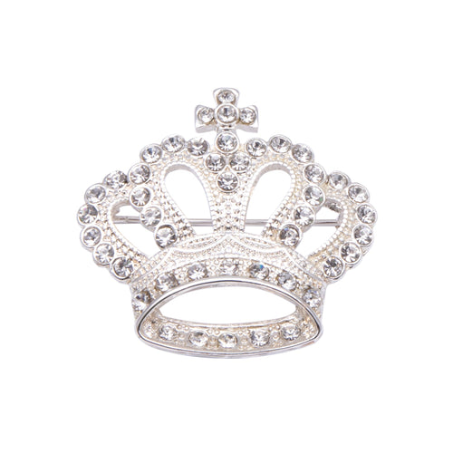 Alexander Thurlow Silver Crown Brooch