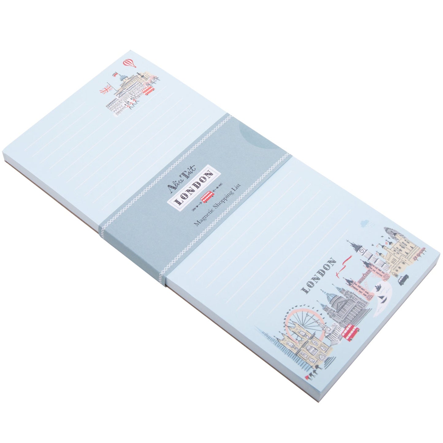 Alice Tait London Magnetic Shopping List Notepad