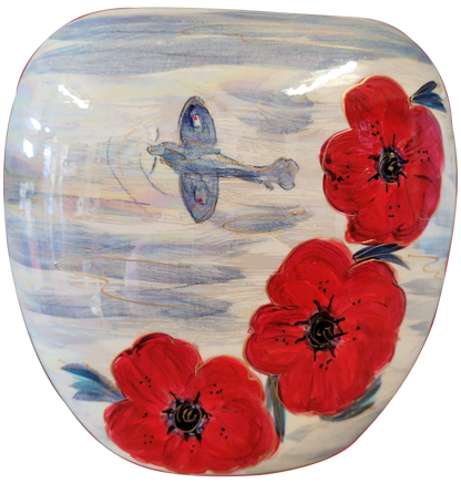 Anita Harris VE Day 80 Anniversary 19cm Purse Vase