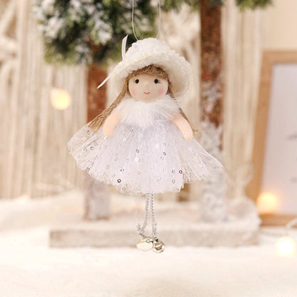 Angelic Trio Set of 3 Plush Angel Ornaments, Elegant Home and Holiday Tree Bundle