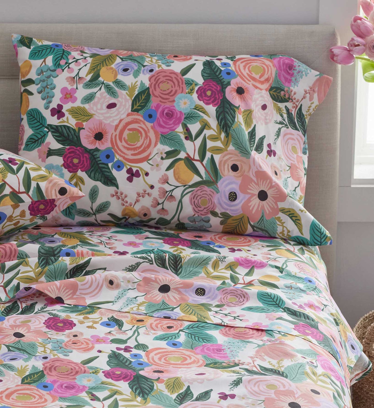 Percale Pillowcases - Garden Party
