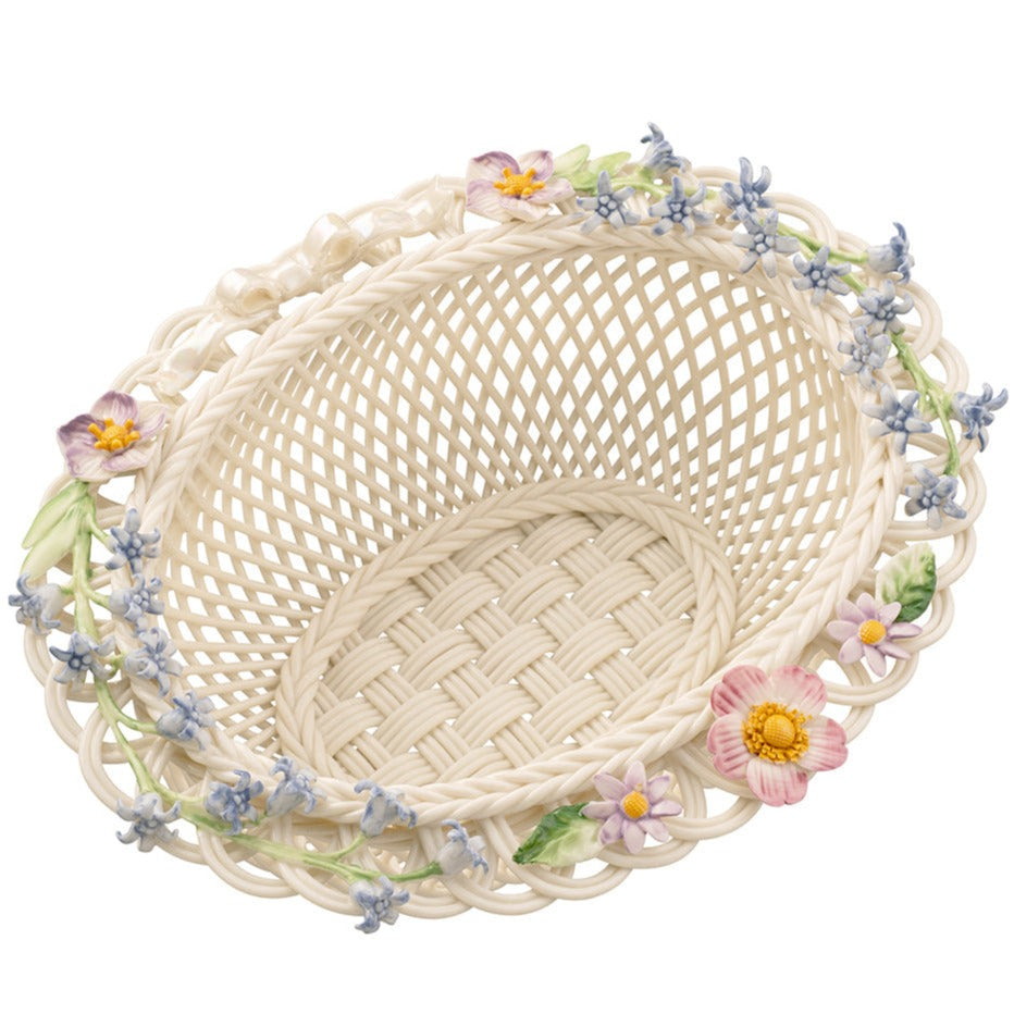 Belleek Woodland Ribbon Basket