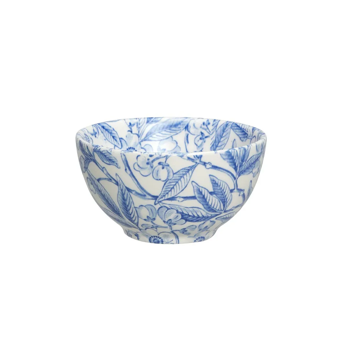Burleigh Blue Prunus Blue Sugar Bowl 9.5cm