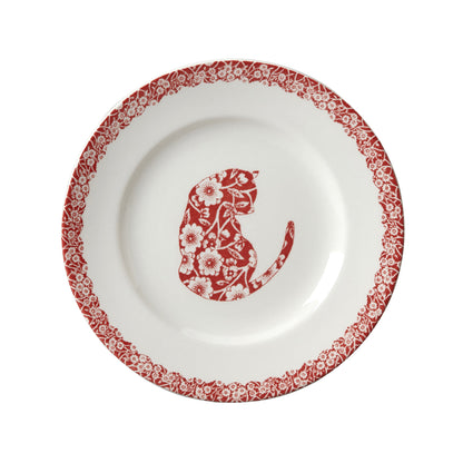 Burleigh Red Cat Plate 17.5cm