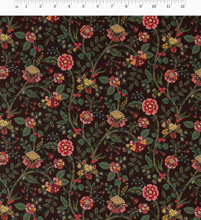 Gracie Cotton Fabric - Cocoa