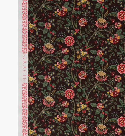 Gracie Cotton Fabric - Cocoa