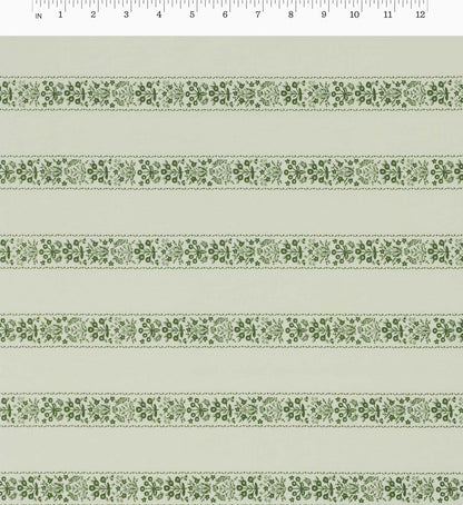 Estee Stripe Cotton Fabric - Cream