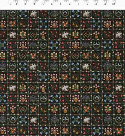 Helena Cotton Fabric - Black