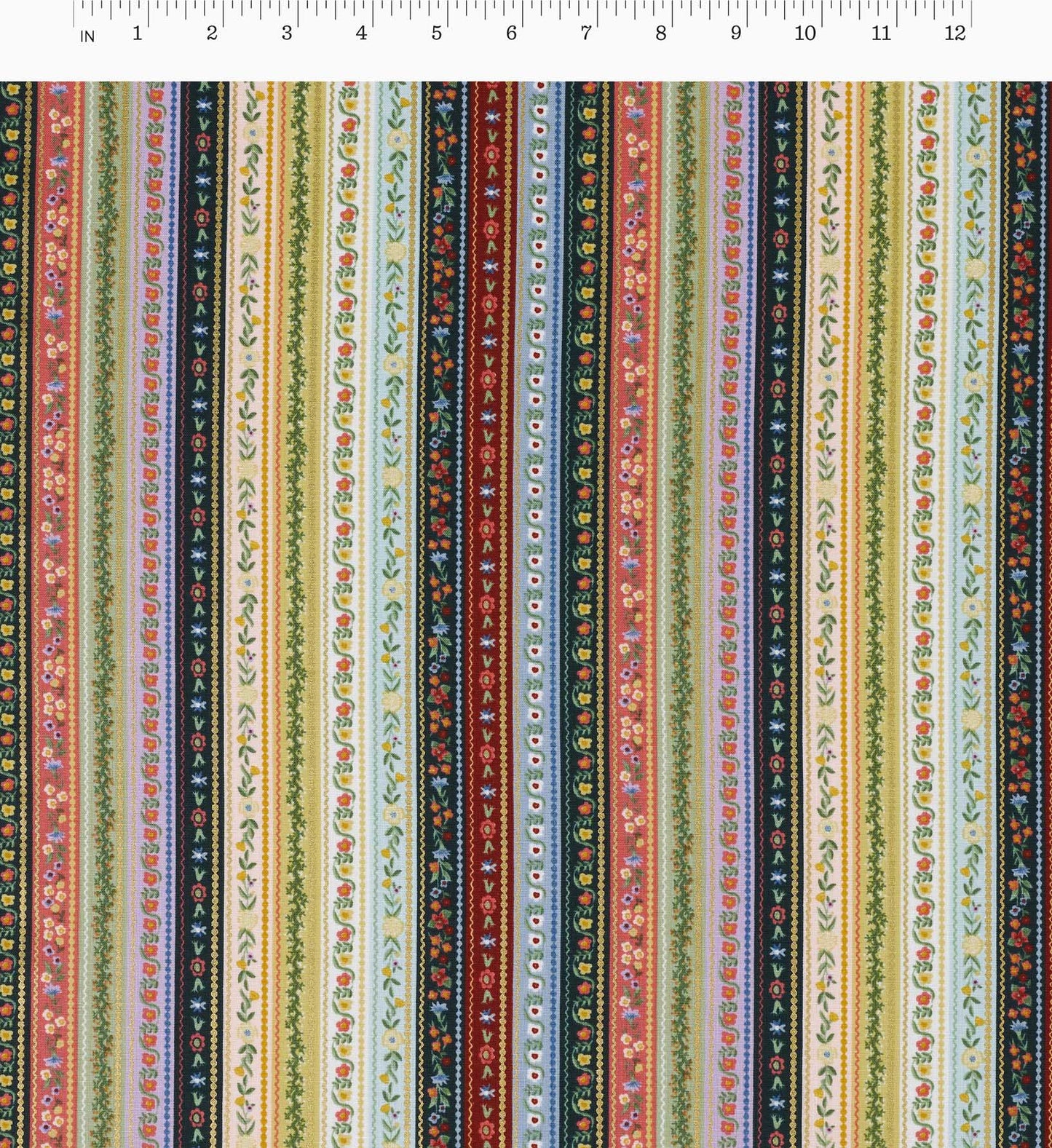 Gemma Cotton Metallic Fabric - Multi