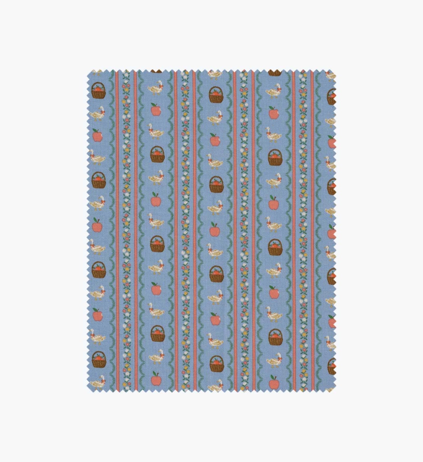 Farmhouse Stripe Cotton Fabric - Slate