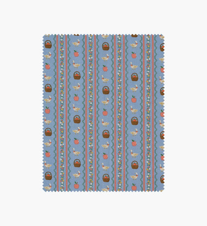 Farmhouse Stripe Cotton Fabric - Slate