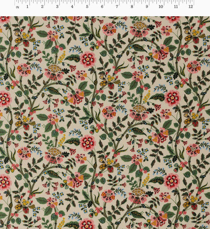 Gracie Rayon Fabric - Linen
