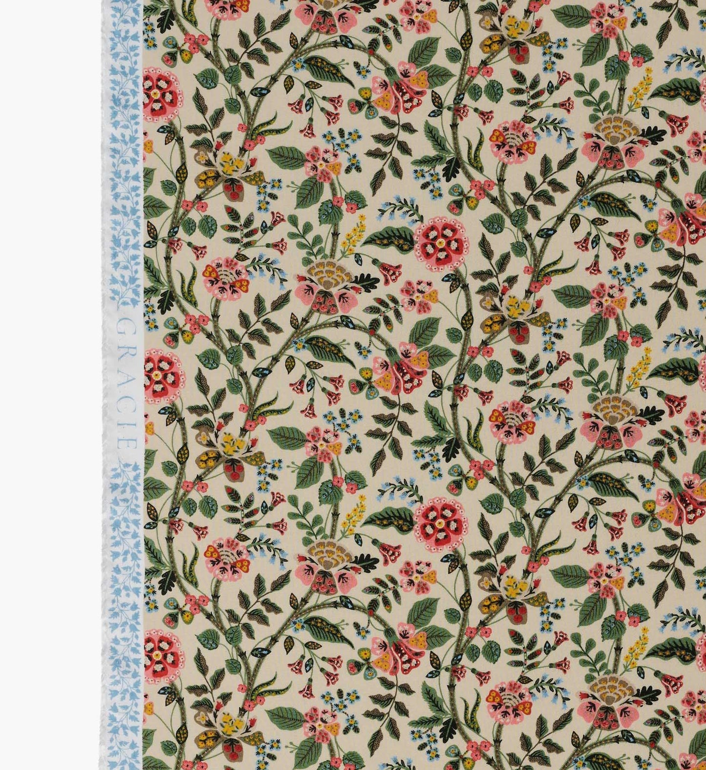 Gracie Rayon Fabric - Linen