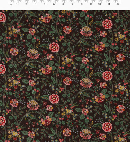 Gracie Rayon Fabric - Cocoa