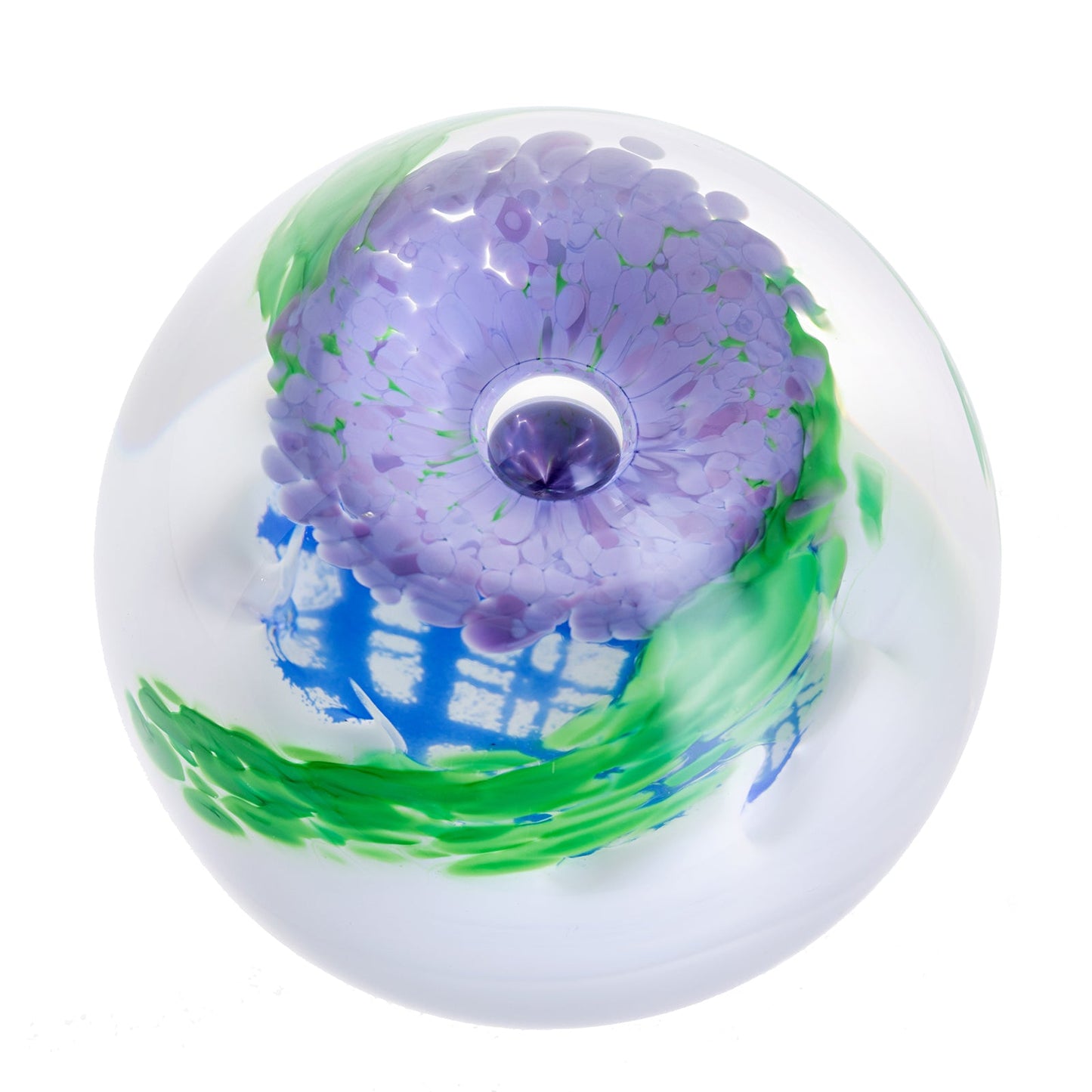 Caithness Thistle Violet Paperweight