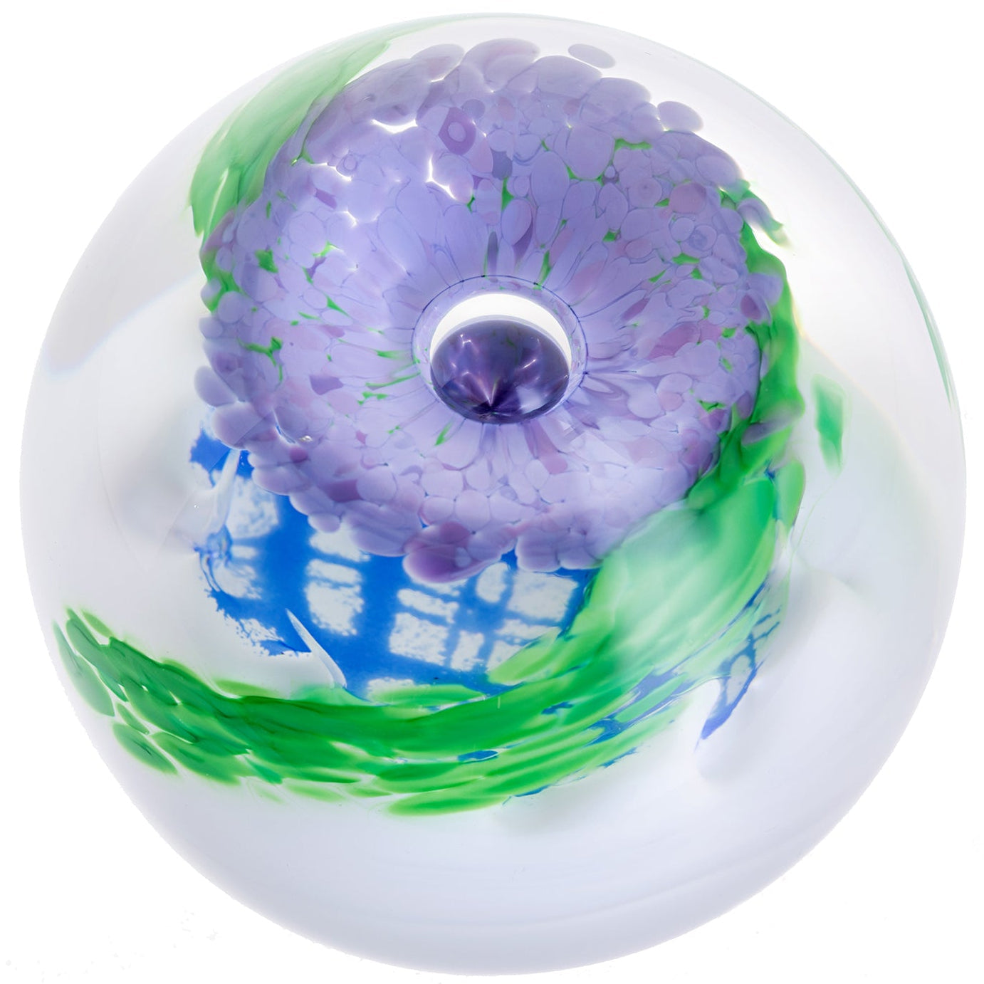 Caithness Thistle Violet Paperweight