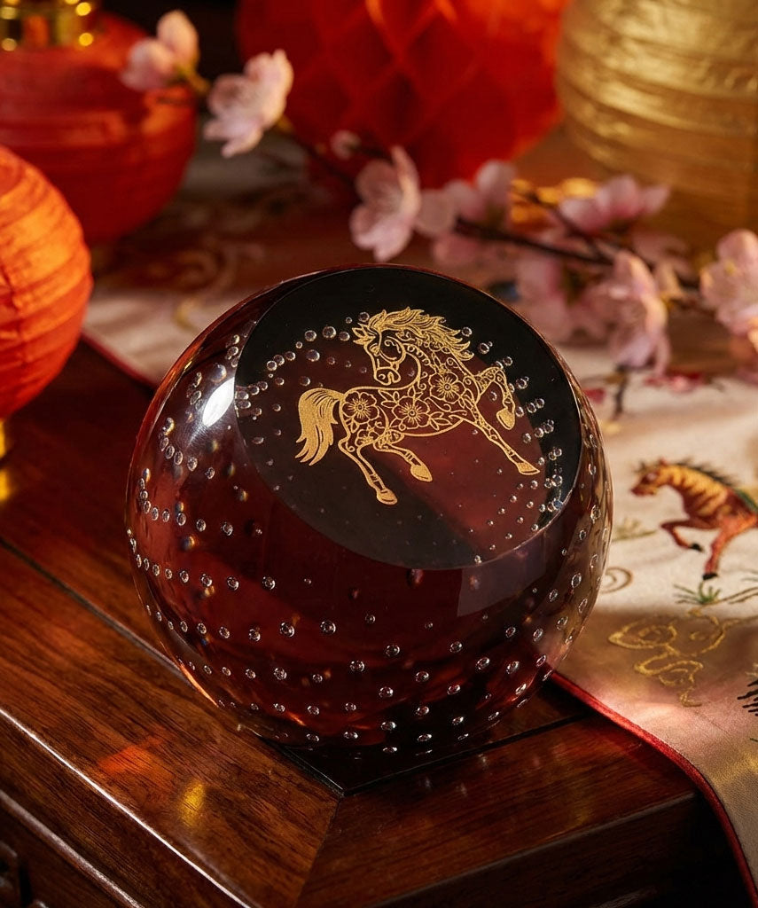Caithness Year of the Horse Paperweight