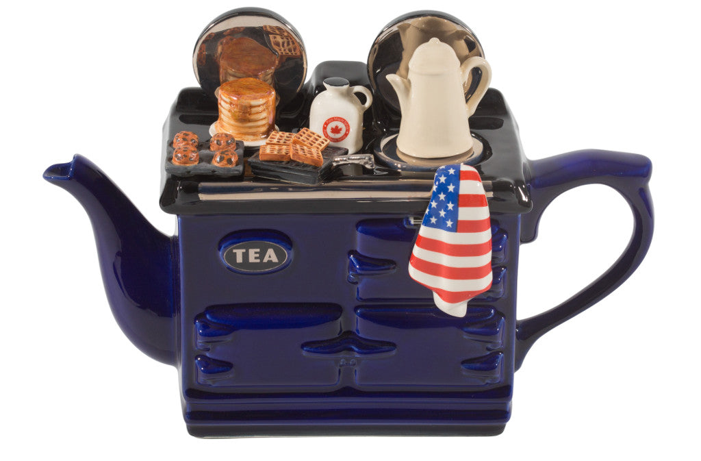 Ceramic Inspirations American Breakfast Large Aga Style Teapot Blue