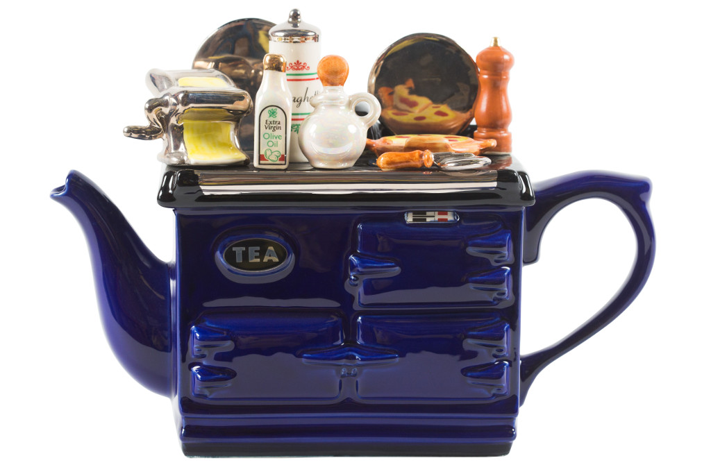 Ceramic Inspirations Blue Italian Large Aga Teapot