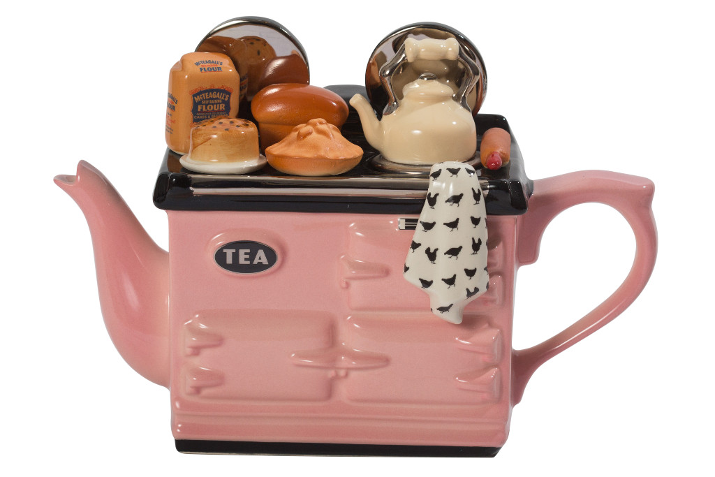 Ceramic Inspirations Pink Baking Day Large Ago Teapot