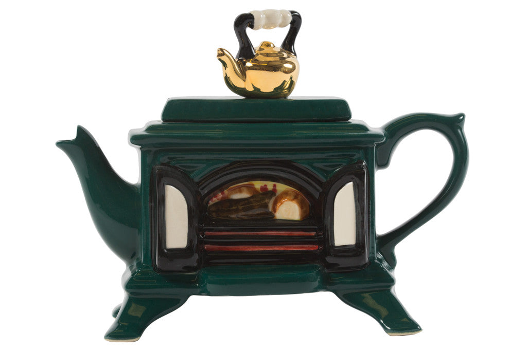 Ceramic Inspirations Woodburner Green One Cup Teapot
