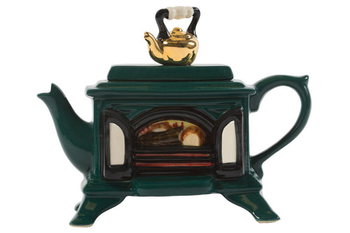 Ceramic Inspirations Woodburner Green One Cup Teapot