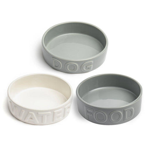 Classic Embossed Ceramic Bowls