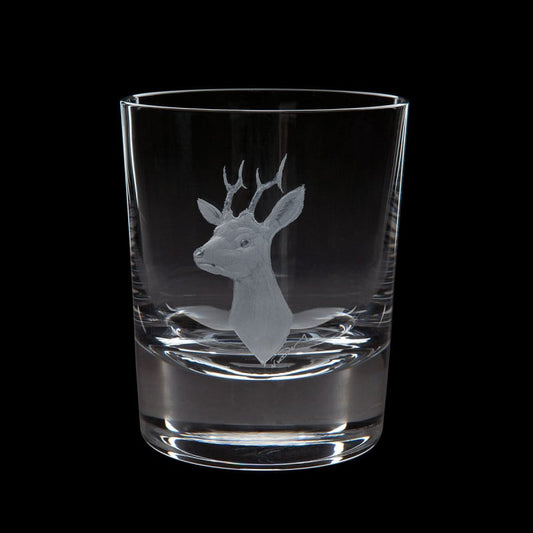 Dartington Crystal Hand Engraved Game Roebuck Tumbler