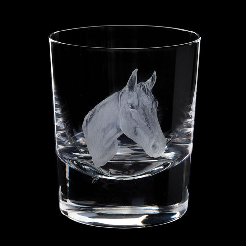 Dartington Crystal Hand Engraved Horse Tumbler