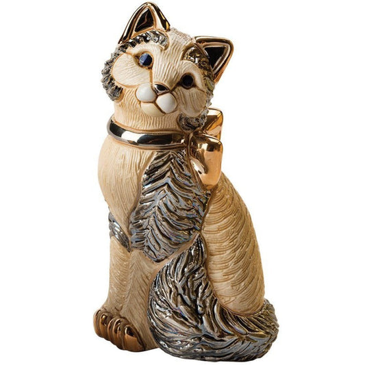 De Rosa Cat with Gold Ribbon