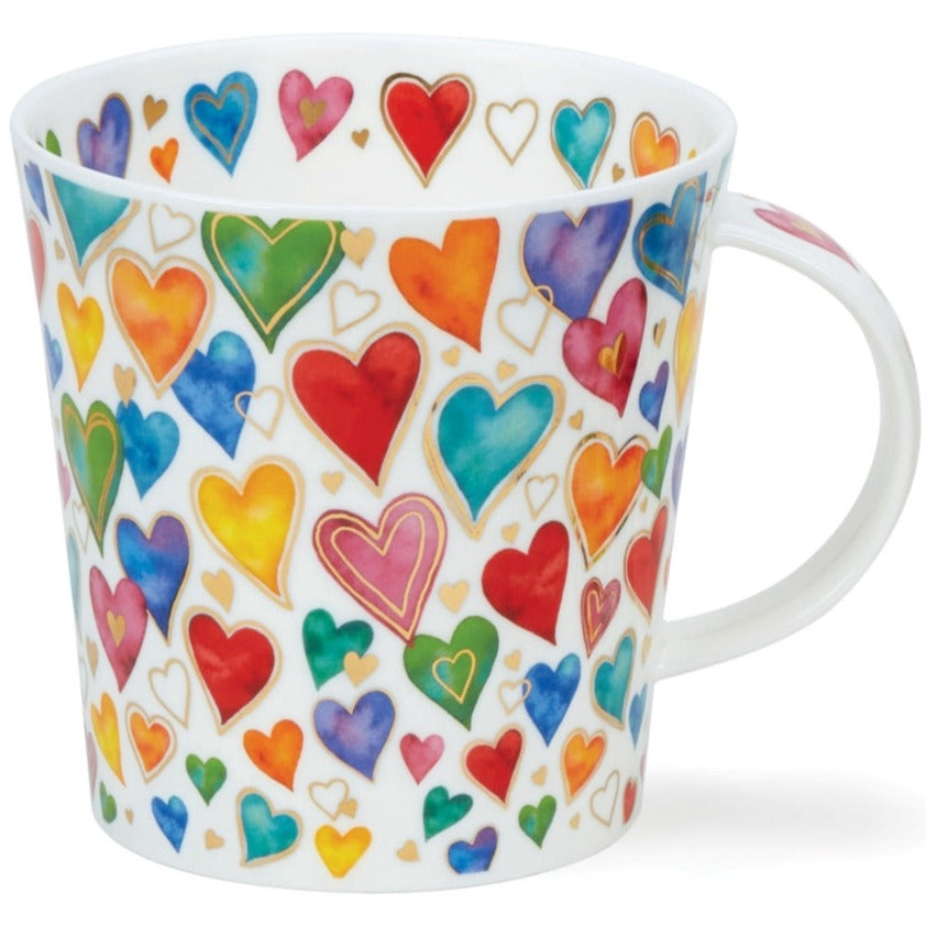 Dunoon Lomond Dazzle Hearts Mug