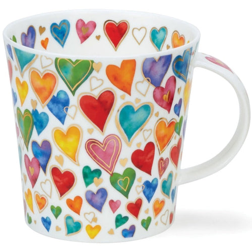 Dunoon Lomond Dazzle Hearts Mug