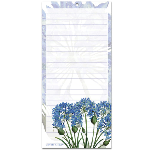 Emma Ball Agapanthus Magnetic Notepad