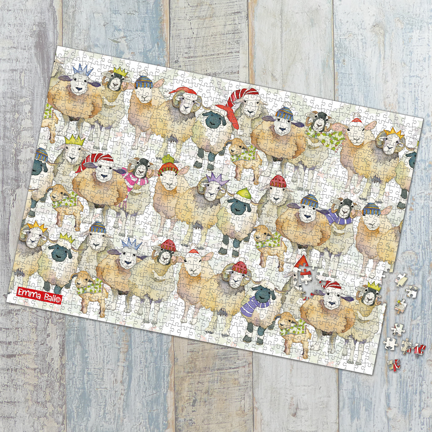 Emma Ball Christmas Sheep Jigsaw