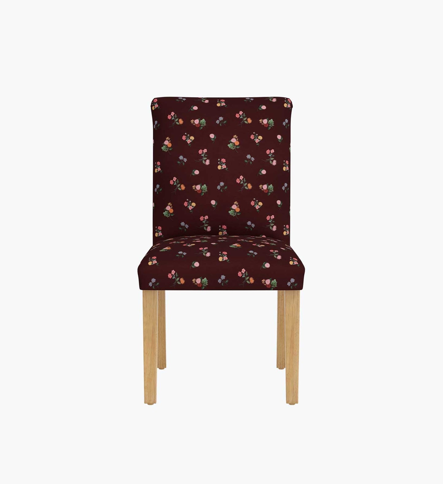 Lorraine Dining Chair - Ditsy Dahlia Burgundy