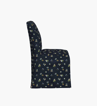 Frances Slipcover Dining Chair - Ditsy Dahlia Navy
