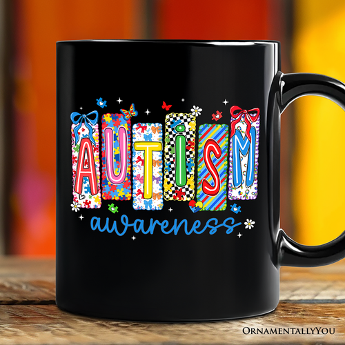 Autism Awareness Support Mug, Colorful Spectrum Gift