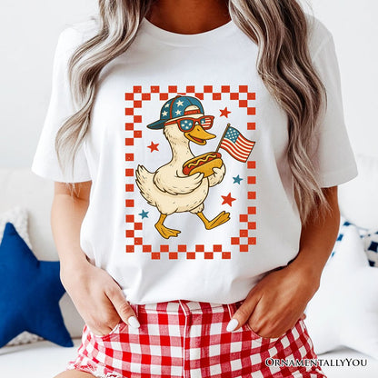 4th of July Patriotic Duck T-Shirt, Funny Independence Day Tee